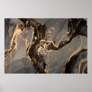 High resolution. Luxury abstract fluid art paintin Poster