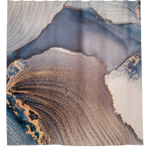 High resolution. Luxury abstract fluid art paintin Shower Curtain