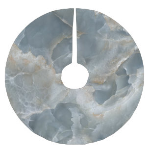 High-resolution marble texture, natural stone. brushed polyester tree skirt