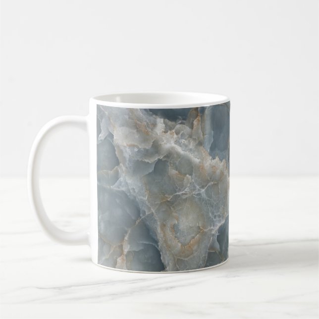 High-resolution marble texture, natural stone. coffee mug (Left)