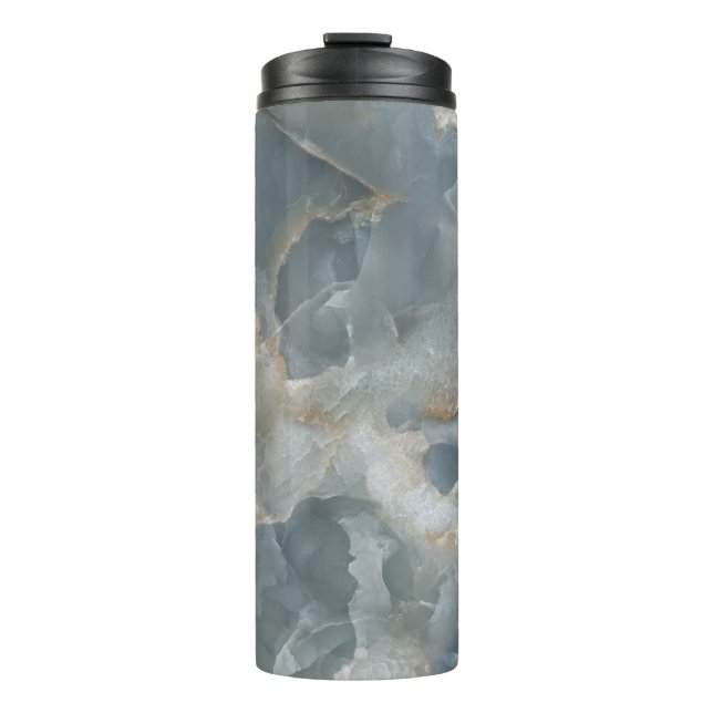 High-resolution marble texture, natural stone. thermal tumbler (Front)