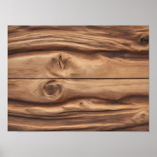 High-Resolution Wood Plank Poster