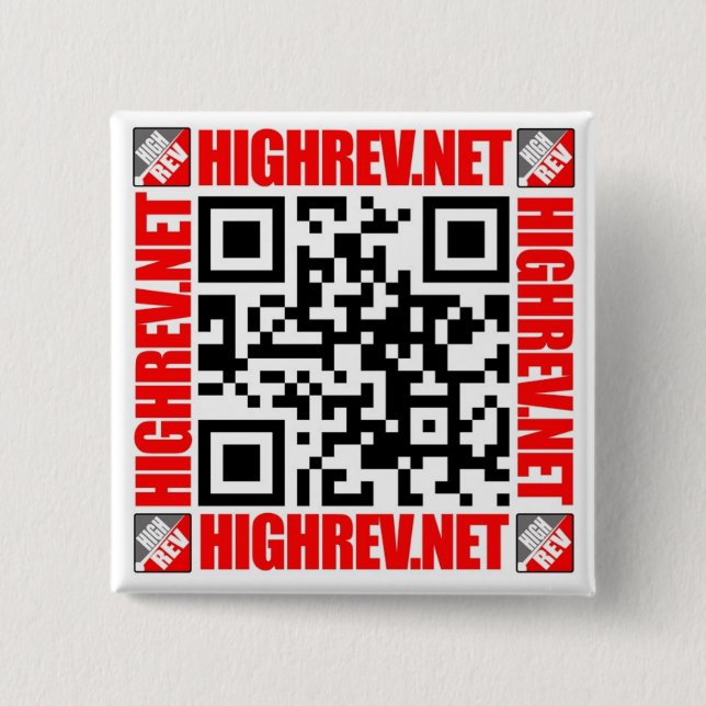High Rev QR Code Button (Front)