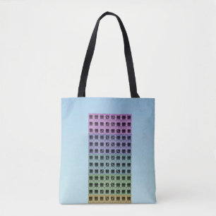 High rise building tote bag