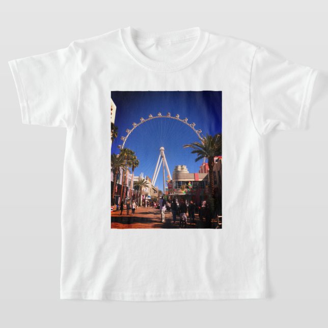 High Roller Ferris Wheel Las Vegas #1 T-shirt (Laydown)