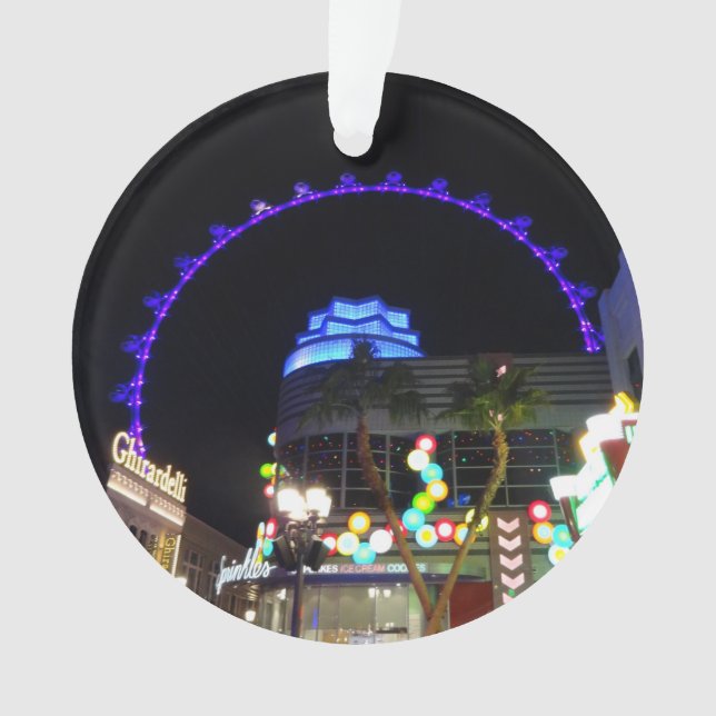 High Roller Ferris Wheel Las Vegas #5 Ornament (Front)