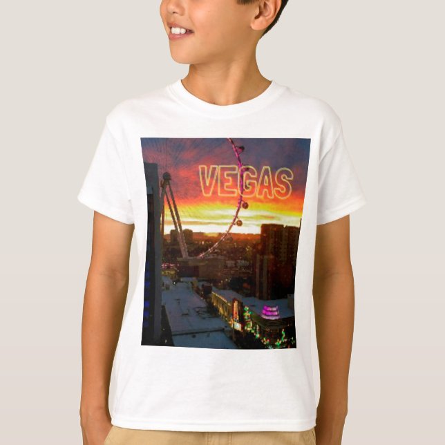 High Roller Ferris Wheel Sunrise in Vegas T-Shirt (Front)