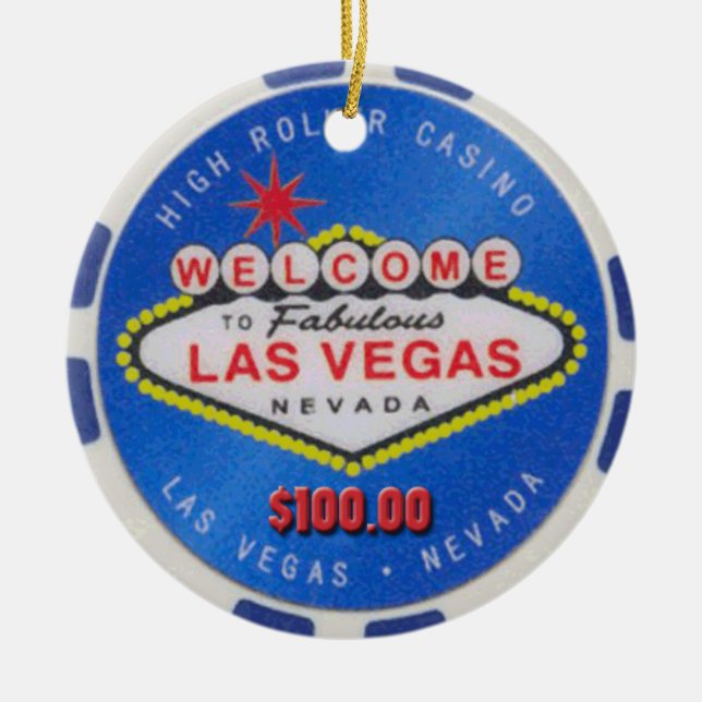 High Roller Las Vegas Casino Ornament (Front)
