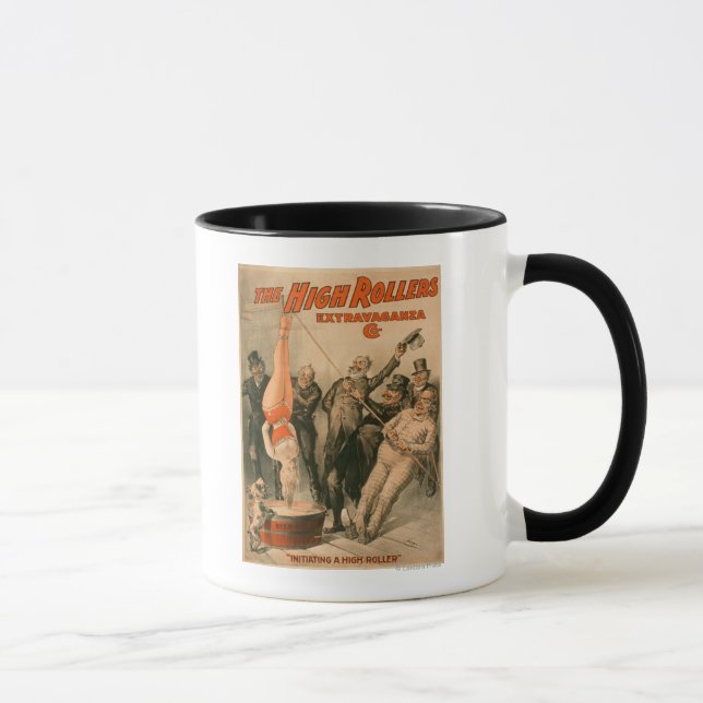 High RollersDunking Woman in Beer Poster Mug (Right)