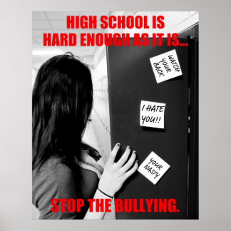 High School Bullying (Clean) Poster