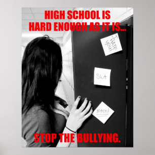 High School Bullying Poster
