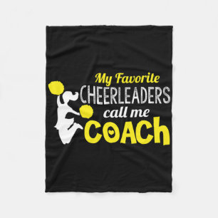 High School Cheerleading Team Coach  Fleece Blanket