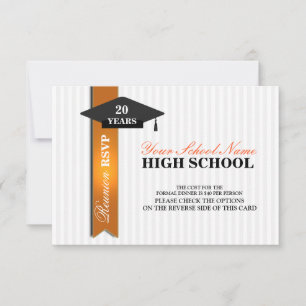 High School Class Reunion RSVP Invitation