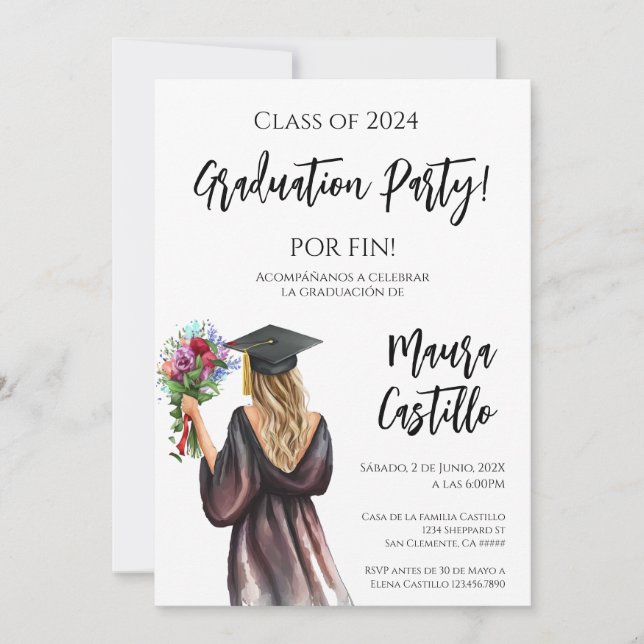 High school/ College graduation invitation  (Front)