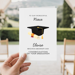High School College Niece Graduation Party Gifts Card