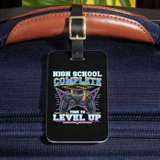 High School Complete Gamer Gaming Graduation Luggage Tag