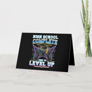 High School Complete Gamer Gaming Graduation Thank You Card