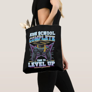 High School Complete Gamer Gaming Graduation Tote Bag