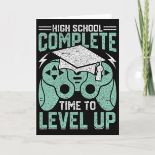 High School Complete Time To Level Up Video Game G Card