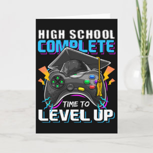 High School Complete Video Game Senior Graduation  Card