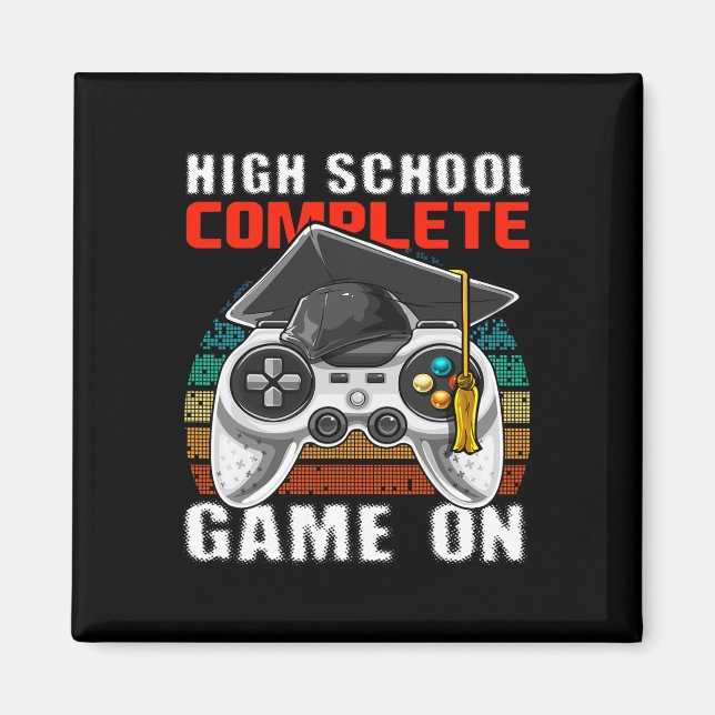 High School Complete Video Game Senior Graduation  Magnet (Front)