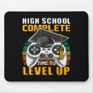 High School Complete Video Game Senior Graduation Mouse Pad