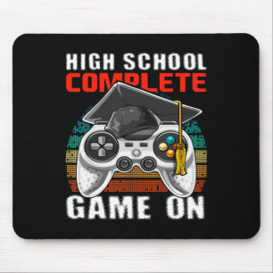 High School Complete Video Game Senior Graduation Mouse Pad