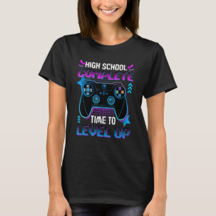 High School Complete Video Game Senior Graduation  T-Shirt