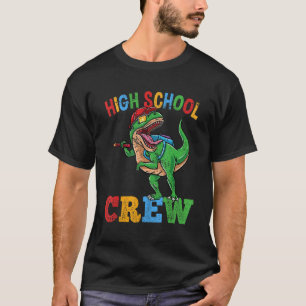 High School Crew Rex Dinosaur Back To School Boys  T-Shirt