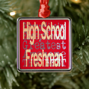 High School Freshman Extraordinaire Metal Ornament