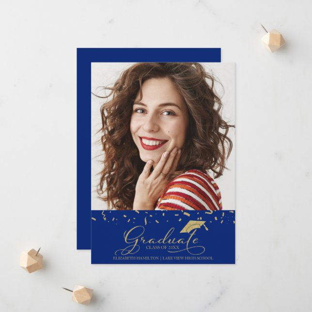 High School Graduation Announcement Photo (Front/Back In Situ)