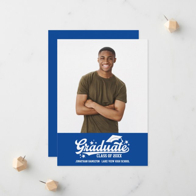High School Graduation Announcement Photo (Front/Back In Situ)