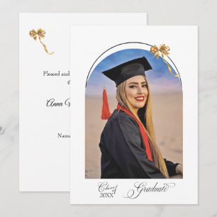 High School Graduation Arch with Bow - Photo Announcement