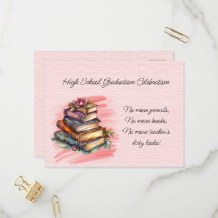 High School Graduation Celebration Invitation Postcard