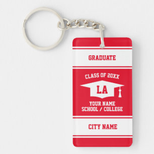 High School graduation Class of 2024 senior grad Key Ring