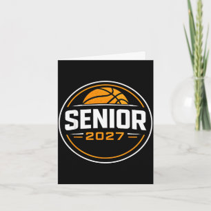 High school graduation class of 2027 senior 27 mum card