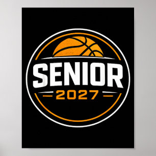 High school graduation class of 2027 senior 27 mum poster