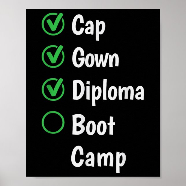 High School Graduation Gift For Grad _ Boot Camp C Poster (Front)