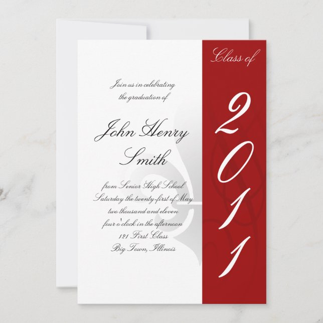 High School Graduation Invitation (Front)