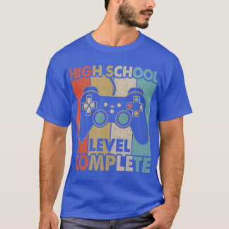 High School Graduation Level Complete Video Games  T-Shirt