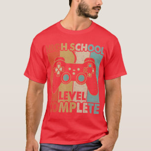 High School Graduation Level Complete Video Games T-Shirt