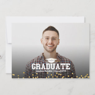 High School Graduation Photo Announcement Card