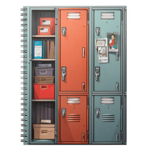 'High school hallways locker art journal