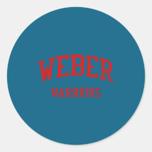 High school hs ogden ut vintage sports classic round sticker