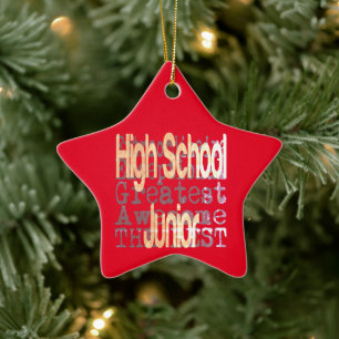 High School Junior Extraordinaire Ceramic Ornament