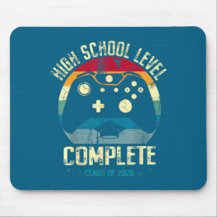 High School Level Complete Gamer Artwork Mouse Pad