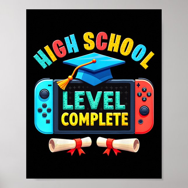 High School Level Complete Graduation Cl 2025 Game Poster (Front)