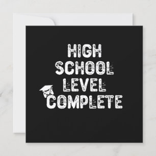 High School Level Complete Invitation