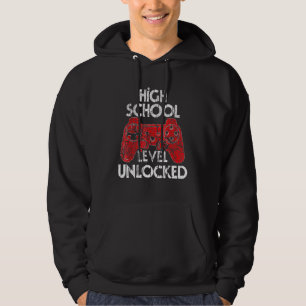 High School Level Unlocked Gamer First Day Of Scho Hoodie