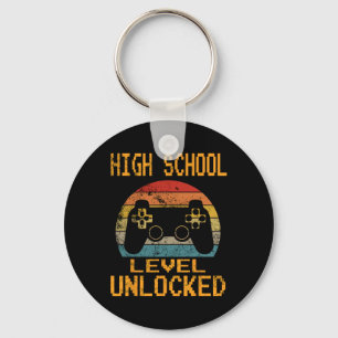 High School Level Unlocked Video Gamer Byck To Sch Key Ring